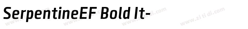 SerpentineEF Bold It字体转换